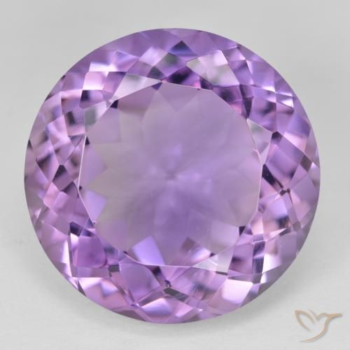 26.62ct طبيعي بنفسجى متوسط جمشت, دائري, VVS-VS