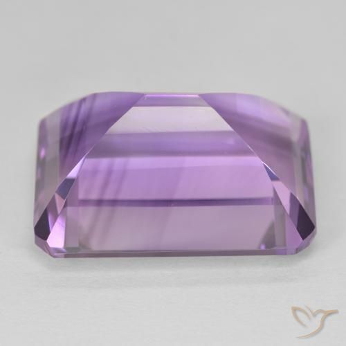 جمشت Medium Light Purplish-Violet طبيعي، ثمانى / قصة زمرد، 20.89 قيراط، VVS