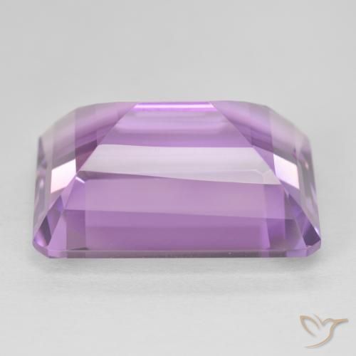 جمشت Medium Light Purplish-Violet طبيعي، ثمانى / قصة زمرد، 18.39 قيراط، VVS
