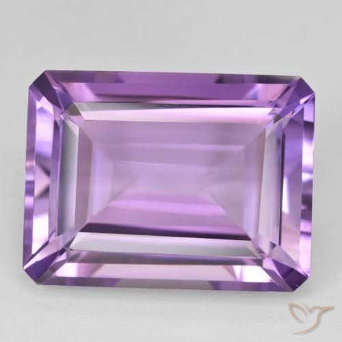 21.40ct طبيعي Medium Light Purplish-Violet جمشت, قص الزمرد, VVS