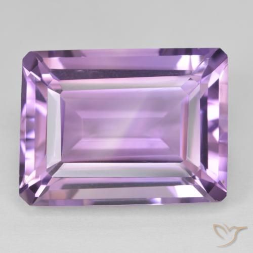 22.77ct طبيعي Medium Light Purplish-Violet جمشت, قص الزمرد, VVS