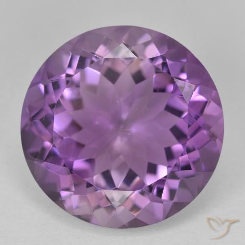 13.24ct طبيعي بنفسجى متوسط جمشت, دائري, VVS