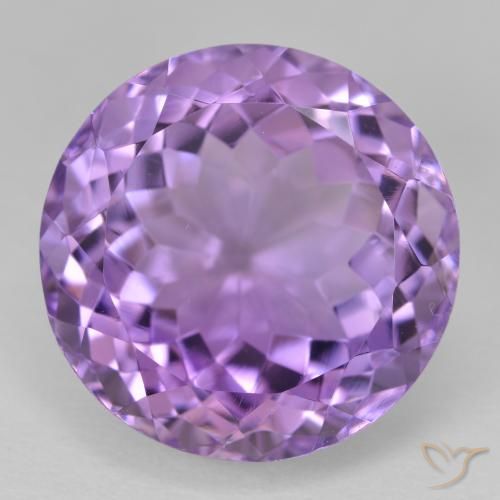 15.16ct طبيعي بنفسجى متوسط جمشت, دائري, VVS