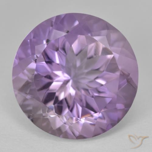 14.14ct طبيعي بنفسجى سوسنى جمشت, دائري, VVS-VS