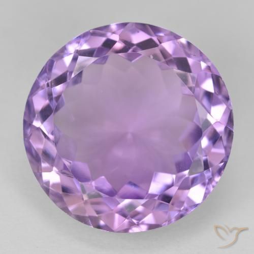 14.18ct طبيعي بنفسجى متوسط جمشت, دائري, VVS-VS