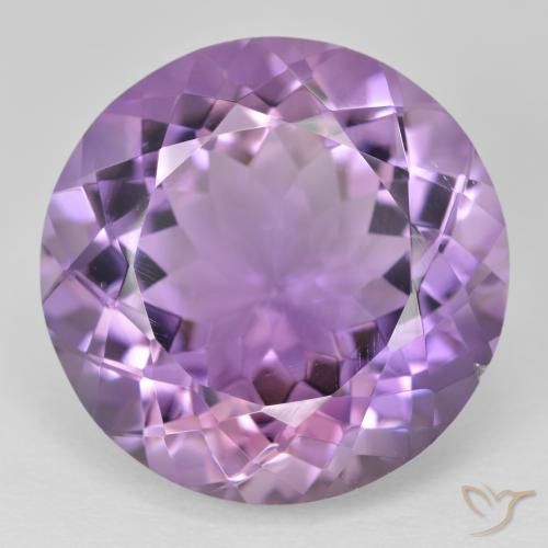 24.79ct طبيعي بنفسجى متوسط جمشت, دائري, VVS-VS