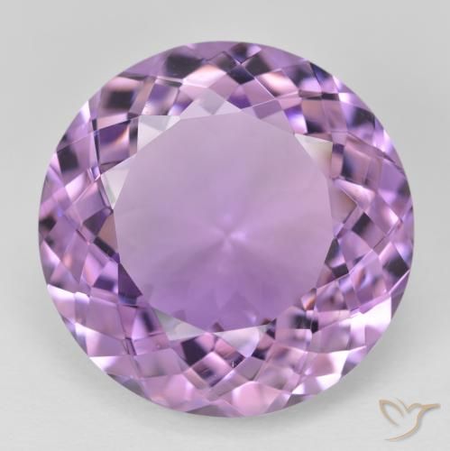 25.07ct طبيعي بنفسجي وردي جمشت, دائري, VVS
