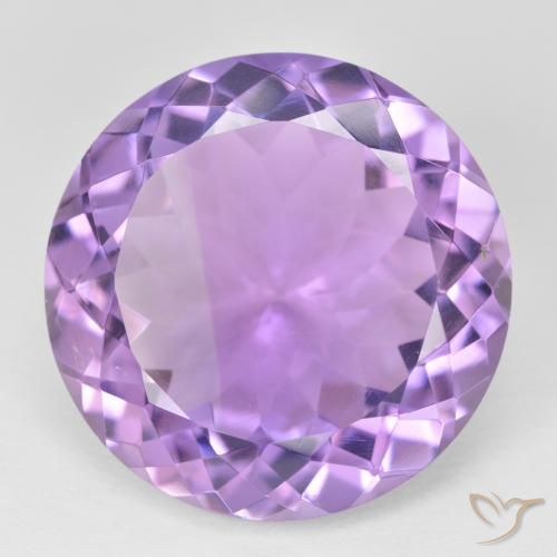 23.32ct طبيعي بنفسجى متوسط جمشت, دائري, VVS-VS