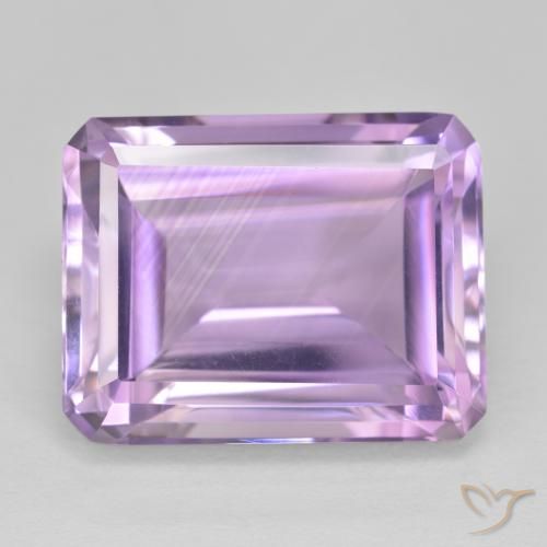 19.73ct طبيعي بنفسجى وردى متوسط جمشت, قص الزمرد, VVS
