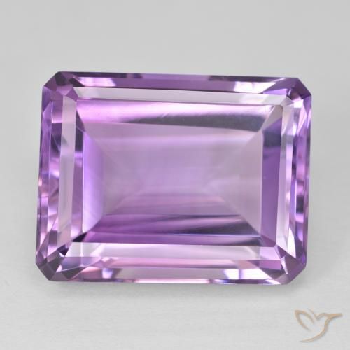 19.72ct طبيعي بنفسجى وردى متوسط جمشت, قص الزمرد, VVS