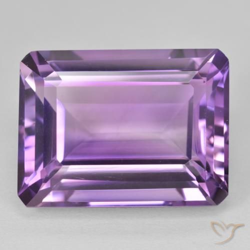 22.92ct طبيعي Medium Light Purplish-Violet جمشت, قص الزمرد, VVS