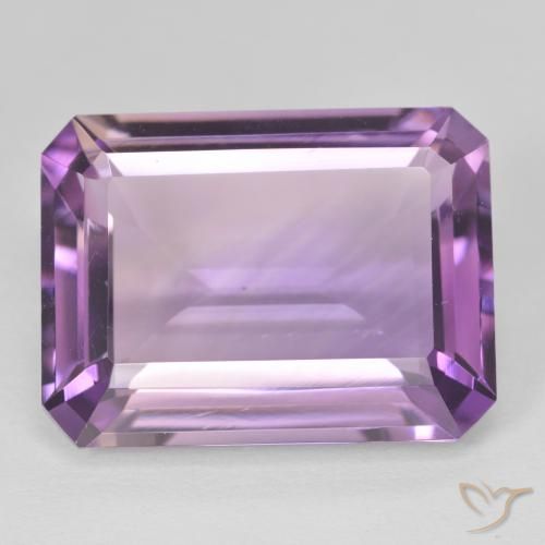 20.24ct طبيعي Medium Light Purplish-Violet جمشت, قص الزمرد, VVS
