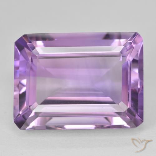 22.05ct طبيعي Medium Light Purplish-Violet جمشت, قص الزمرد, VVS