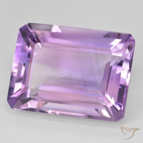 جمشت Medium Light Purplish-Violet طبيعي، ثمانى / قصة زمرد، 22.05 قيراط، VVS