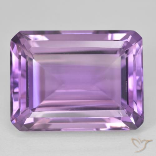 25.46ct طبيعي Medium Light Purplish-Violet جمشت, قص الزمرد, VVS