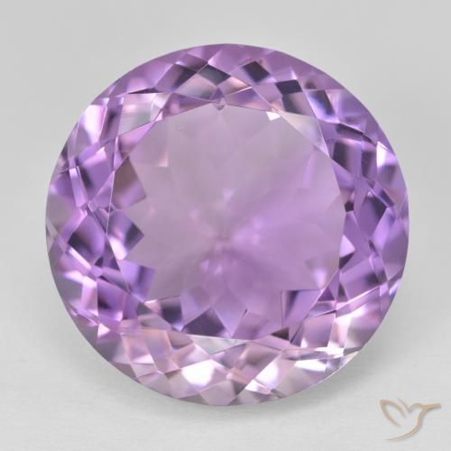 26.80ct طبيعي بنفسجى وردى متوسط جمشت, دائري, VVS