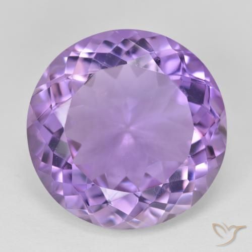 22.21ct طبيعي بنفسجى متوسط جمشت, دائري, VVS-VS