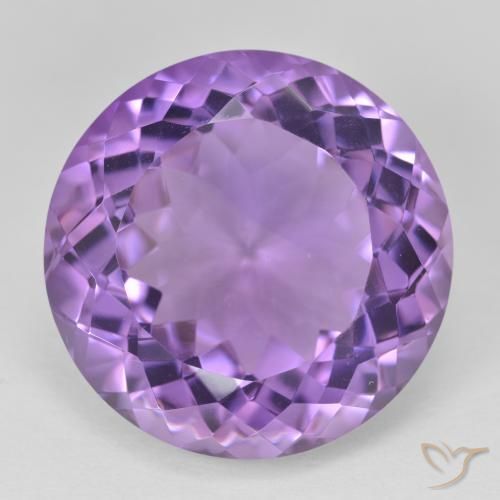 25.64ct طبيعي بنفسجي وردي جمشت, دائري, VVS-VS