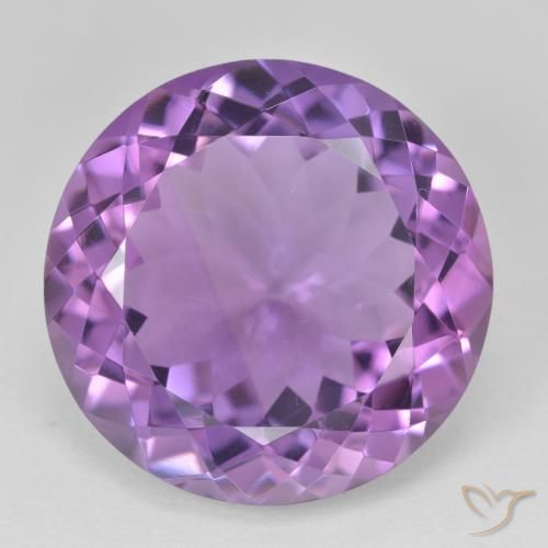 23.92ct طبيعي بنفسجي وردي جمشت, دائري, VVS-VS