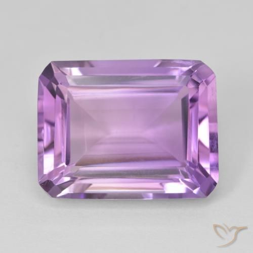16.33ct طبيعي بنفسجي وردي جمشت, قص الزمرد, قليلا جدا