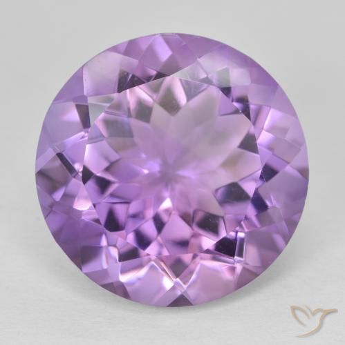 12.86ct طبيعي بنفسجى وردى متوسط جمشت, دائري, VVS