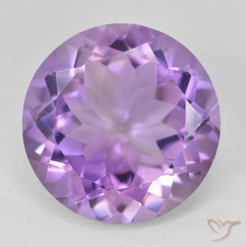 13.06ct طبيعي بنفسجى سوسنى جمشت, دائري, VVS