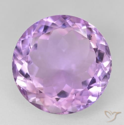 14.47ct طبيعي بنفسجى وردى متوسط جمشت, دائري, VVS-VS
