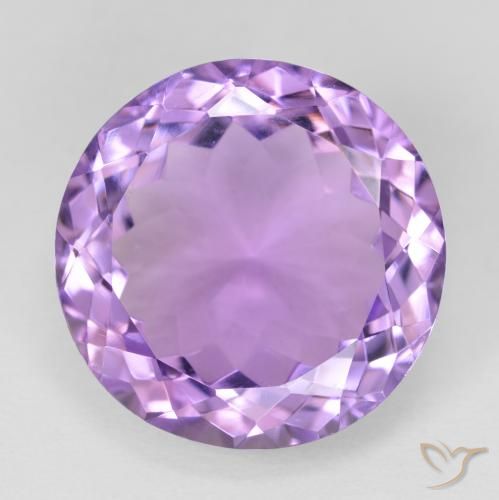 13.48ct طبيعي بنفسجى متوسط جمشت, دائري, VVS-VS