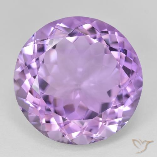 25.66ct طبيعي بنفسجى متوسط جمشت, دائري, VVS