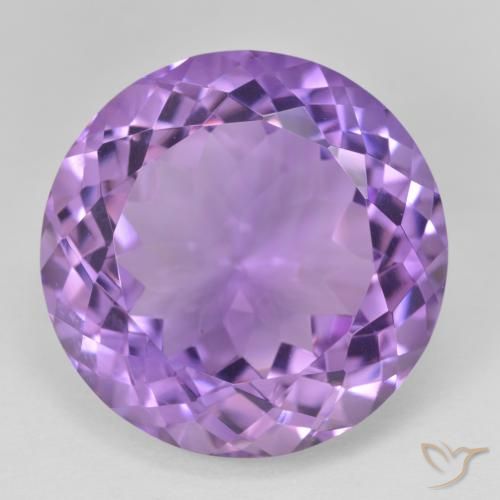 26.56ct طبيعي بنفسجى غامق جمشت, دائري, VVS