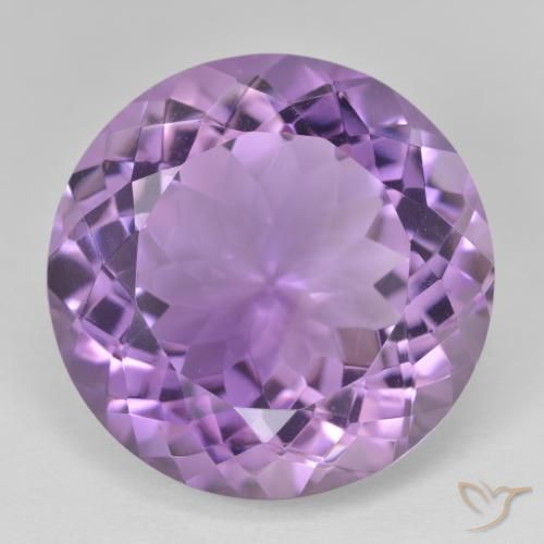 24.28ct طبيعي بنفسجي أرجواني جمشت, دائري, VVS