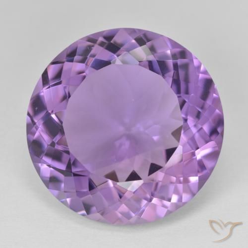 22.99ct طبيعي بنفسجى متوسط جمشت, دائري, VVS