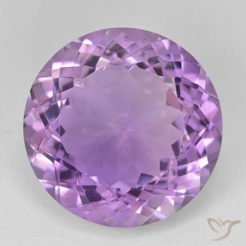 25.45ct طبيعي Medium Light Purplish-Violet جمشت, دائري, VVS