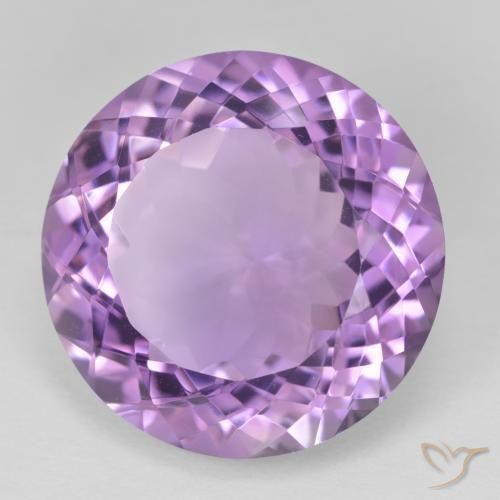 جمشت Medium Light Purplish-Violet طبيعي، دائري، 25.45 قيراط، VVS