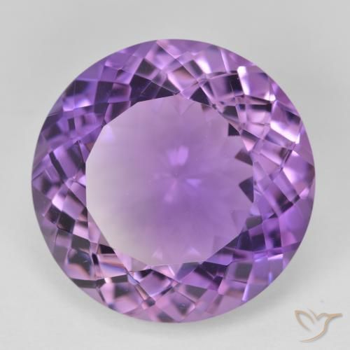 جمشت Medium Light Purplish-Violet طبيعي، دائري، 23.46 قيراط، VVS