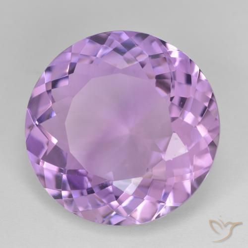 جمشت Medium Light Purplish-Violet طبيعي، دائري، 22.72 قيراط، VVS