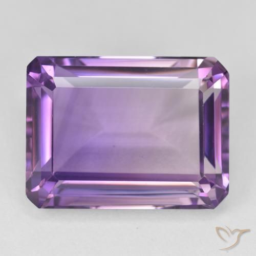 24.96ct طبيعي بنفسجى متوسط جمشت, قص الزمرد, VVS-VS