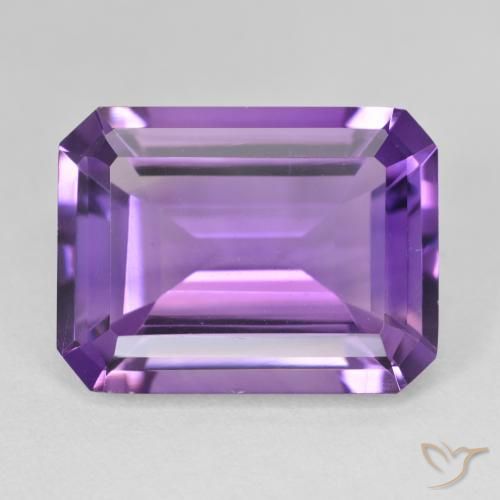 17.51ct طبيعي بنفسجى حيوى جمشت, قص الزمرد, VVS-VS