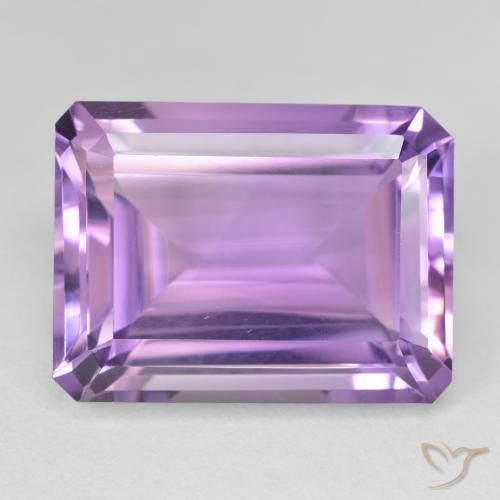 22.72ct طبيعي بنفسجى وردى متوسط جمشت, قص الزمرد, VVS