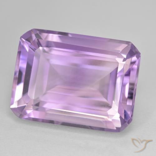 جمشت Medium Light Purplish-Violet طبيعي، ثمانى / قصة زمرد، 24.01 قيراط، VVS