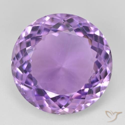 26.15ct طبيعي بنفسجى متوسط جمشت, دائري, VVS