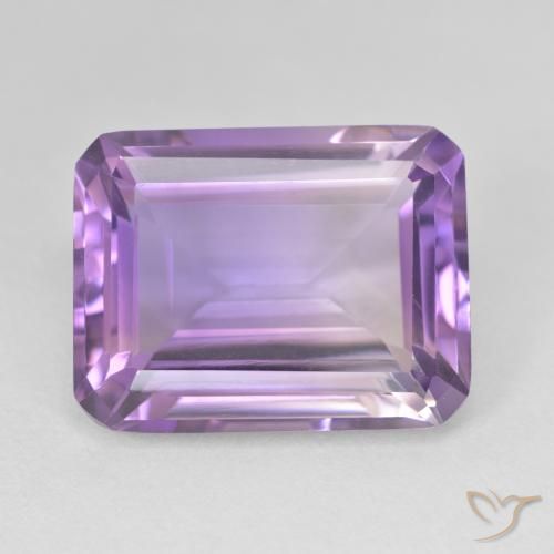 16.89ct طبيعي بنفسجى متوسط جمشت, قص الزمرد, VVS-VS