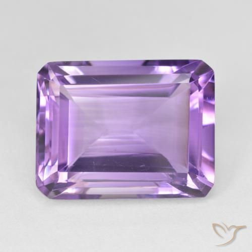 17.75ct طبيعي بنفسجى متوسط جمشت, قص الزمرد, VVS-VS