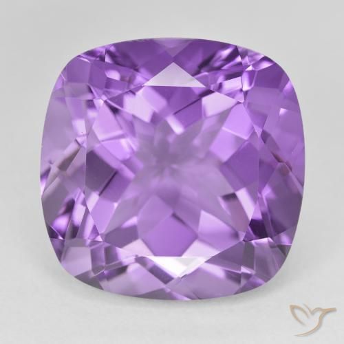22.37ct طبيعي بنفسجى سوسنى غامق جمشت, وسادة, VVS-VS