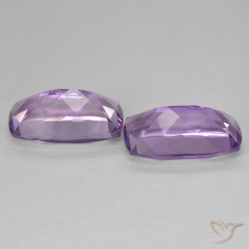 أحجار جمشت Medium Light Purplish-Violet طبيعية، وسادة، VVS، وزنها 11.98 قيراط