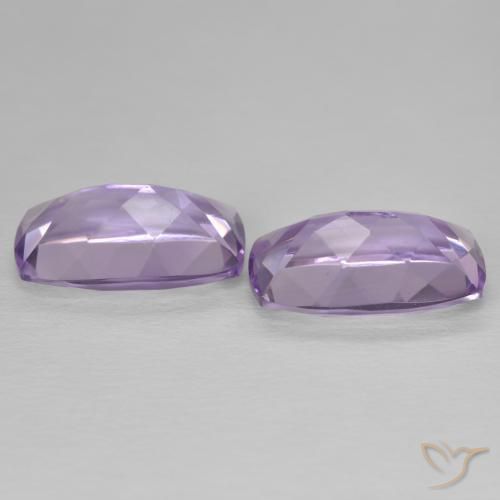 أحجار جمشت Medium Light Purplish-Violet طبيعية، وسادة، VVS، وزنها 11.28 قيراط