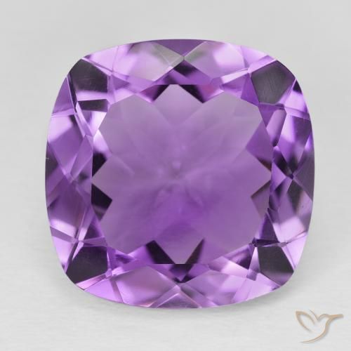 18.61ct طبيعي بنفسجى أرجوانى غامق جمشت, وسادة, VVS-VS