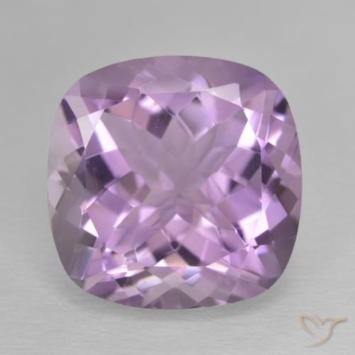 13.09ct طبيعي بنفسجى وردى متوسط جمشت, وسادة, VVS