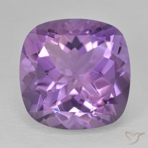 12.54ct طبيعي Medium Light Purplish-Violet جمشت, وسادة, VVS-VS
