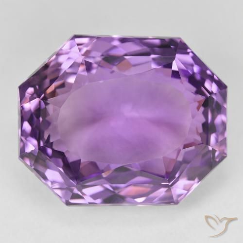 27.56ct طبيعي بنفسجى أرجوانى متوسط جمشت, قص الزمرد, VVS